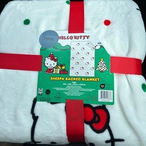 Twin Sherpa Hello Kitty Blanket
